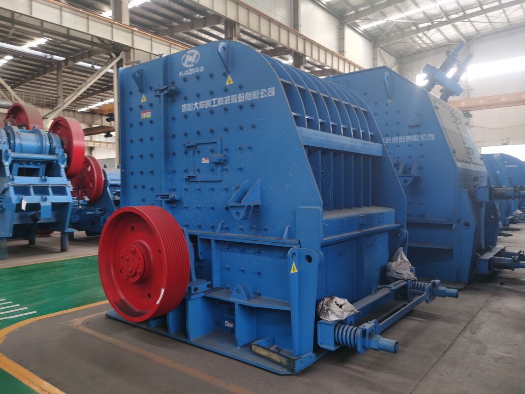 Máy nghiền búa nặng bằng thép mangan cao với búa đảo ngược một rotor để nghiền cài đặt cố định