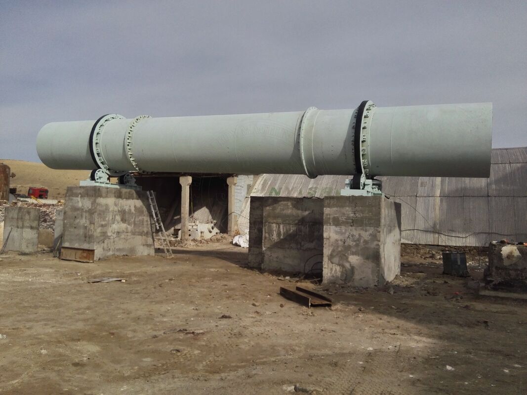 Adjustable Speed Rotary Dryers with Electric Motor Gear Reducer Drive and 2.7 Meter Inside Diameter for Industrial Drying