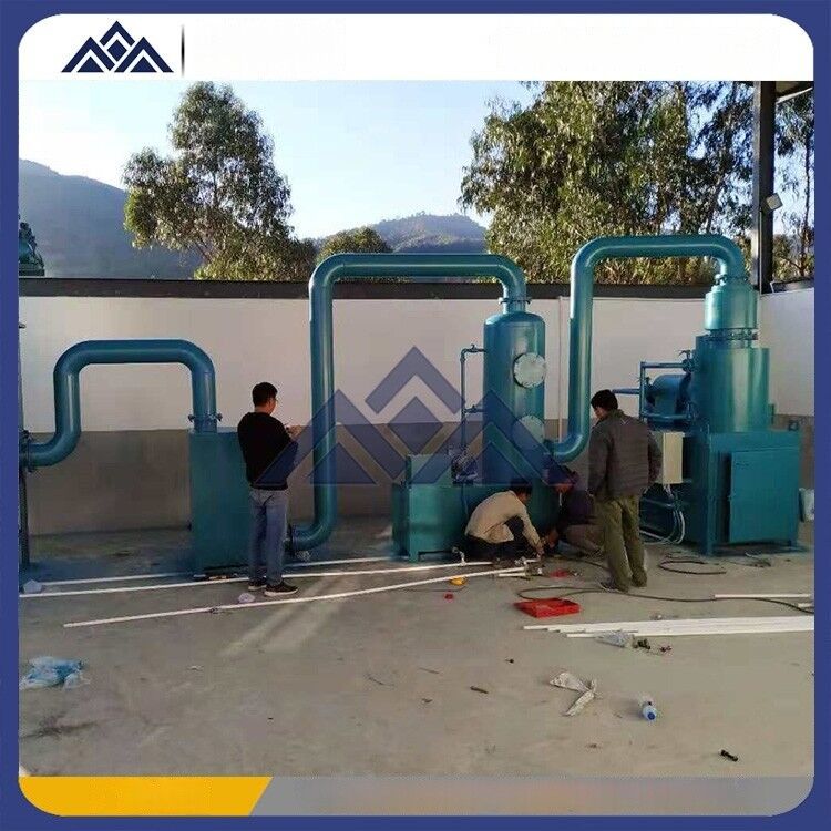 Incinérateur pour animaux de compagnie avec capacité de 5 à 50 kg par cycle et température d'incinération de 800 à 1200°C, équipé d'un panneau de commande numérique