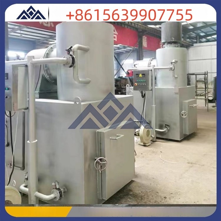 100 کیلوگرم سوختن حیوانات 2000 x 1400 x 3500mm سوختن مدفوع سگ با فیلتر گاز