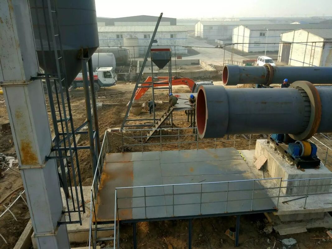 3.5 Meters Diameter Rotary Kiln with 0.65-1.95r/min Rotate Speed and Spring Steel Plate or Graphite Block Sealing