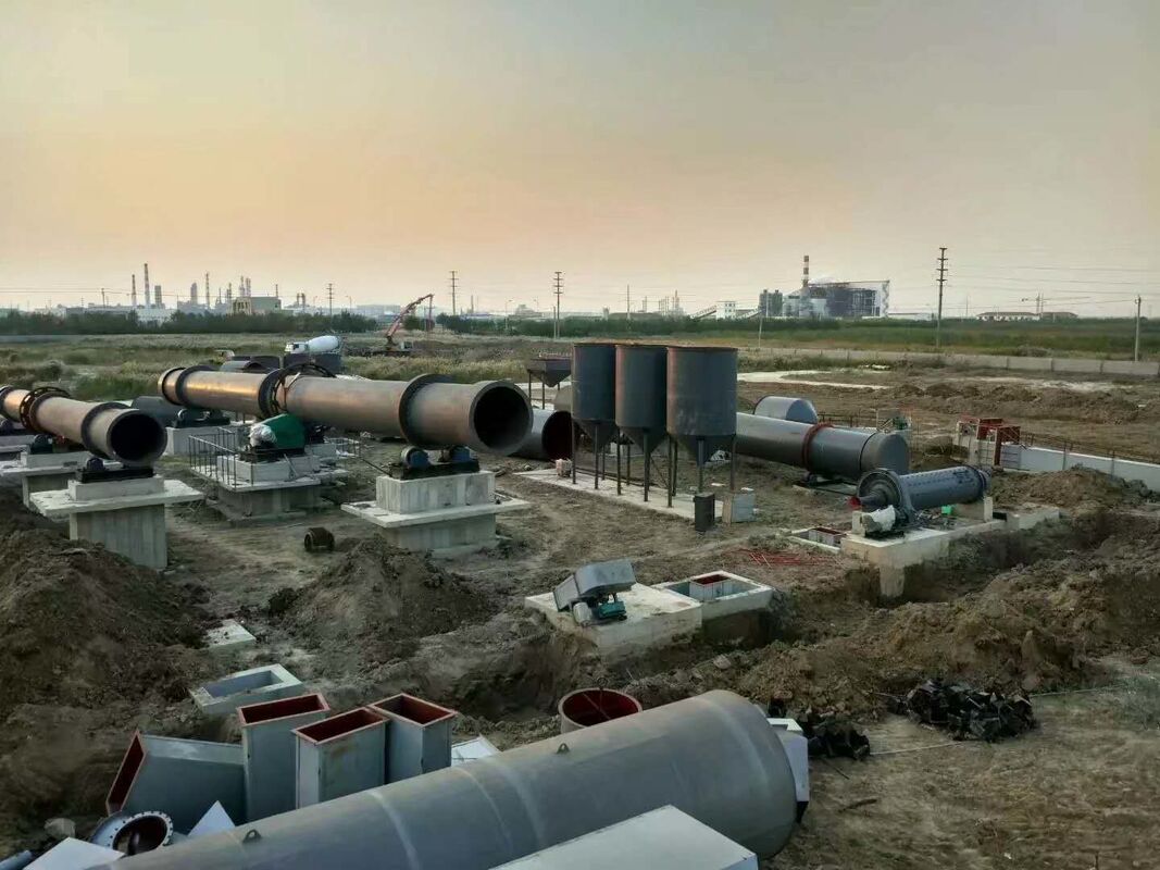 3.6m External Diameter Rotary Kiln with Gear And Pinion Drive for 200 Tons Per Day Material Processing
