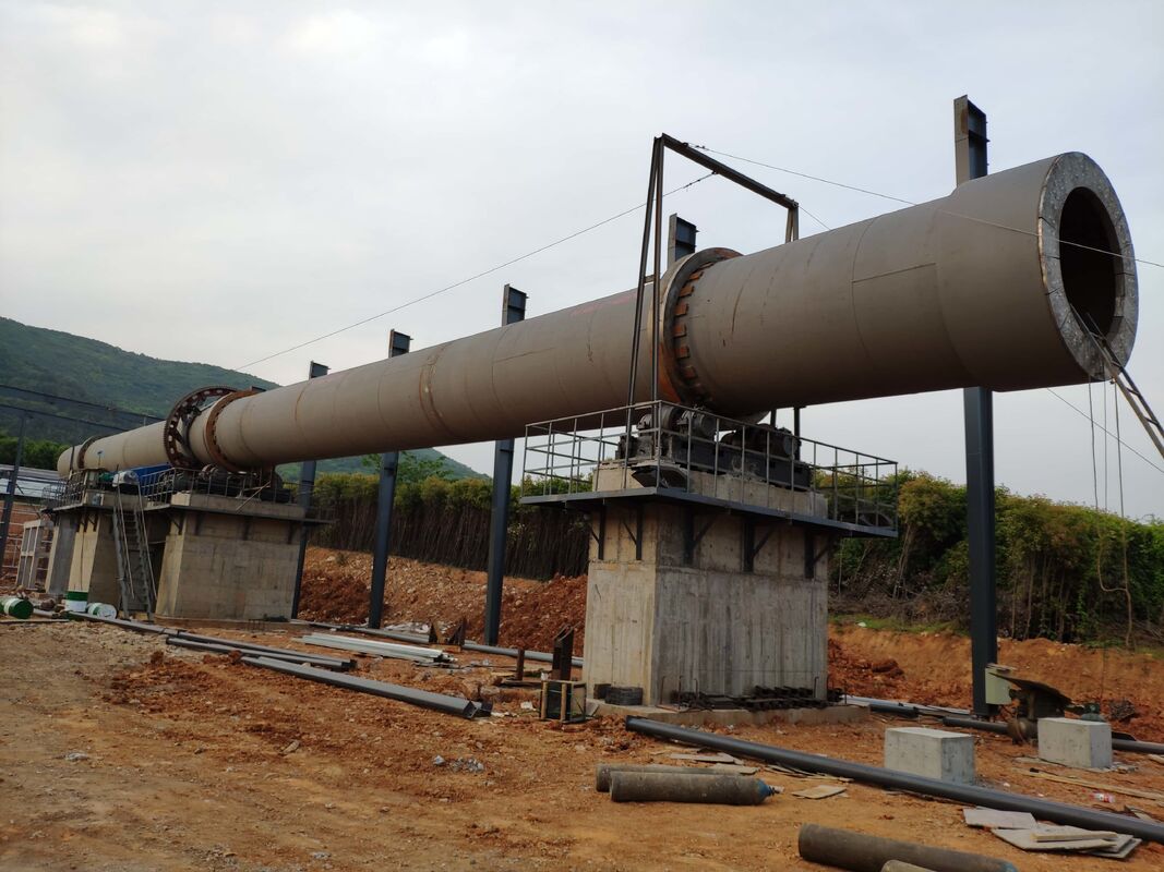 3.6m External Diameter Rotary Kiln with Gear And Pinion Drive for 200 Tons Per Day Material Processing