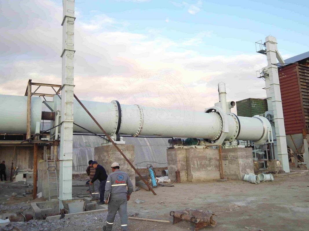Electric Or Gas Power Supply Rotary Dryers With Screw Conveyor Discharging Method For Moisture Content Reduction From 60% To Below 10%