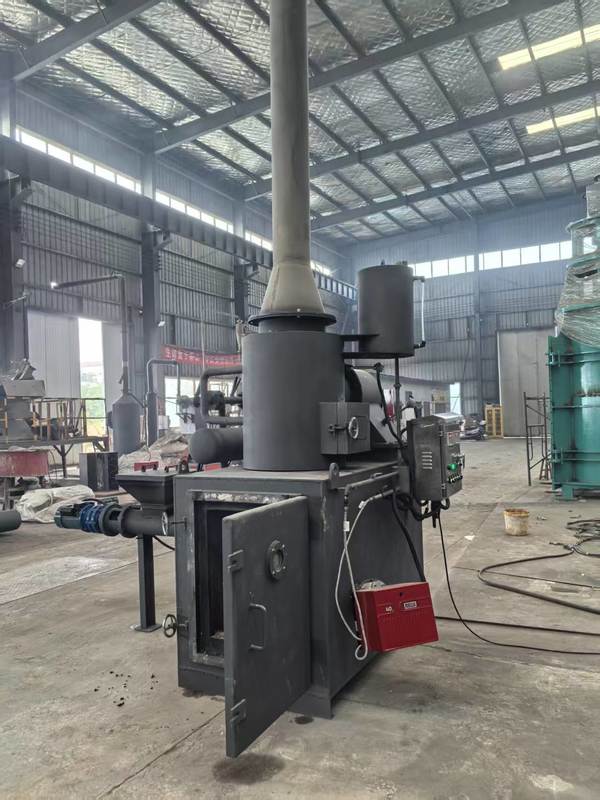 Industrial Incinerator with Refractory Brick Combustion Chamber for 850°C To 1200°C Waste Disposal and PLC Control System