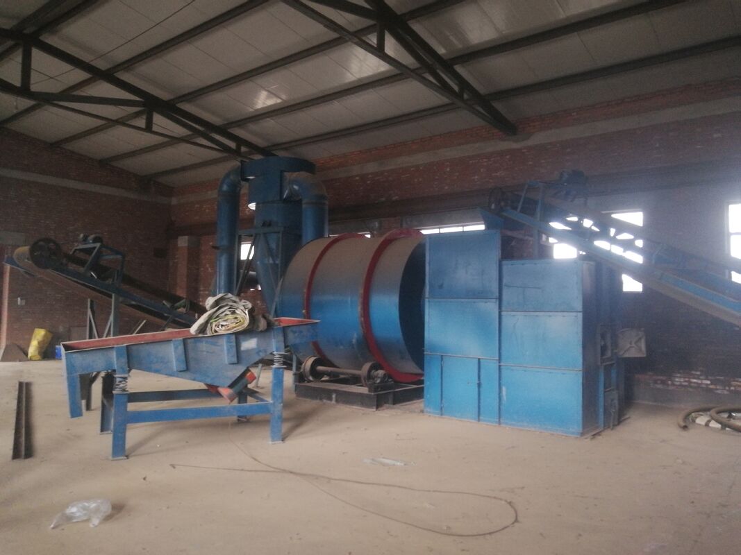 Máy sấy ba xi lanh với chiều dài xi lanh từ 6m đến 12m và nhiệt độ sấy từ 50-150℃, có Hệ thống điều khiển PLC