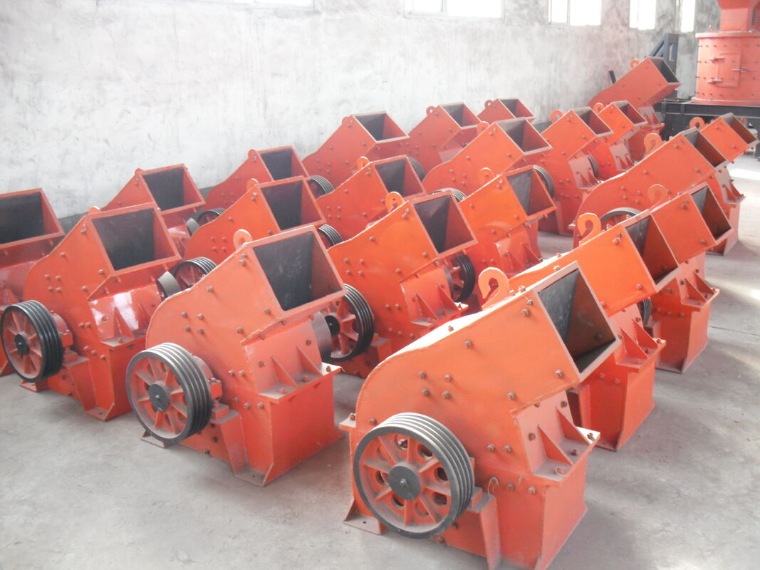 Heavy Hammer Crusher with High Manganese Steel Liner and Air Cooling System for Output Size ≤50 mm