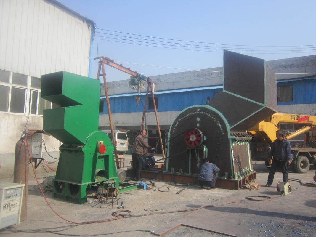 Máy nghiền búa nặng với làm mát bằng khí và búa đảo chiều một rô-to cho cỡ hạt vào ≤600mm