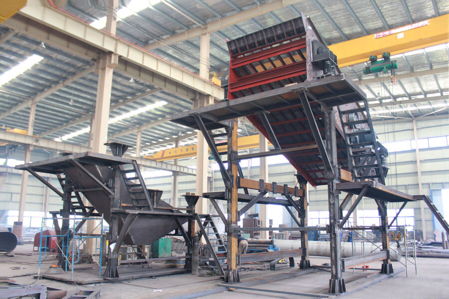 Büyük Kapasiteli Cevher Ayırımı için Manganez Çelik Tel Örgülü Elek ile 1450rpm Frekanslı Madencilik Eleme Ekipmanı