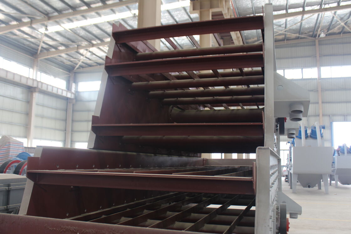 تجهیزات غربالگری معدنی فولادی با استحکام بالا سری DZS با 1-5 لایه غربالگری و موتور AC 11 کیلووات برای فرآوری سنگ معدن