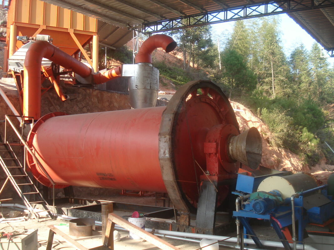 Ball Mill with ≤20mm Feeding Size and 5-100 Tons Capacity for Automatic or Manual Operation