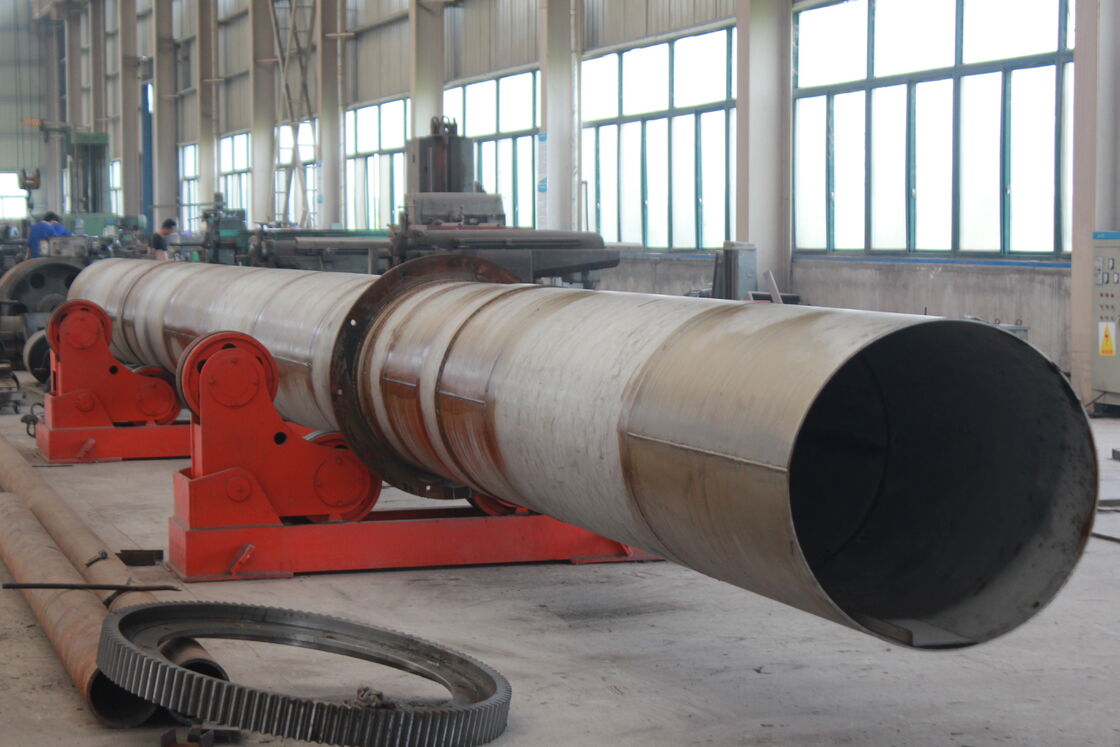 Rotary Dryers with Screw Conveyor Discharging Method and 5 KW Motor Featuring PLC Control System for Industrial Drying