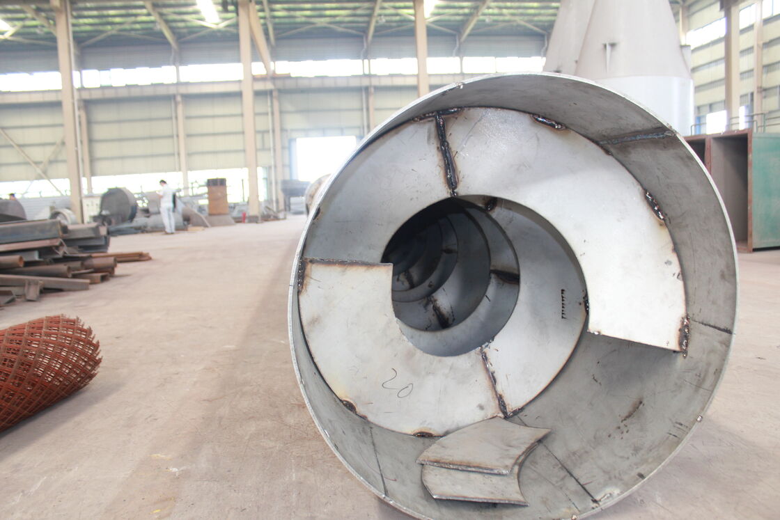 Industrial Rotary Dryers with PLC Control System, 600°C Operating Temperature, and Electric Motor with Gear Reducer