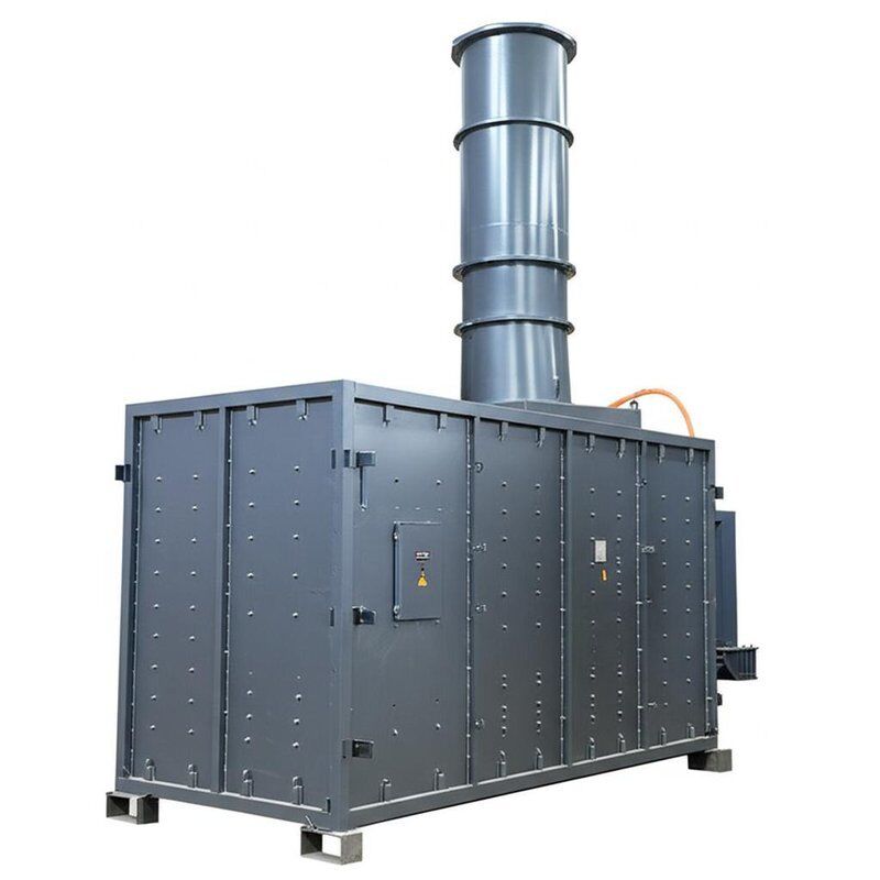 Waste Incinerators with Waste Heat Recovery and Bottom Ash Removal System Operating at Atmospheric Pressure