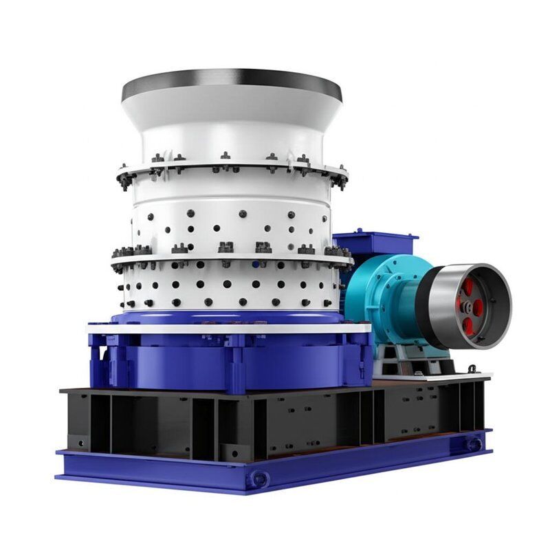 Jaw Cone Crusher with Hydraulic Adjustment for Glass Breaking Recycling and 0-800mm Feed Size