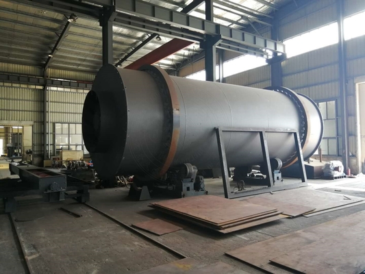 Industrial PLC  Three Cylinder Dryer 20t/H Screw Conveyor Discharging