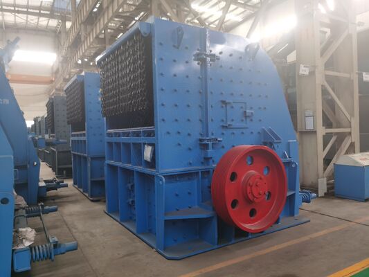 Heavy Hammer Crusher with 30-500 Tons Per Hour Capacity Featuring High Manganese Steel Construction and Easy Replacement of Wear Parts