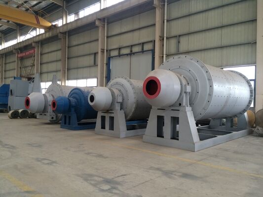 Dry Ball Mill with Rubber Or Steel Liner for 0.5-50 Tons Per Hour Capacity and 2 to 13 Meters Cylinder Length