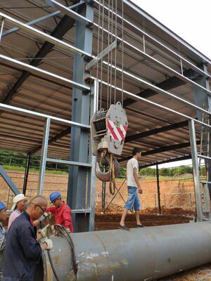 125kw Power Rotary Kiln with 150-200kg/h Fuel Consumption and 1 Year Warranty for Industrial Applications