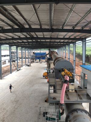 Automatic Material Conveying Rotary Kiln with 12000 Tons per year Capacity and Low NOx Emission for Industrial Use