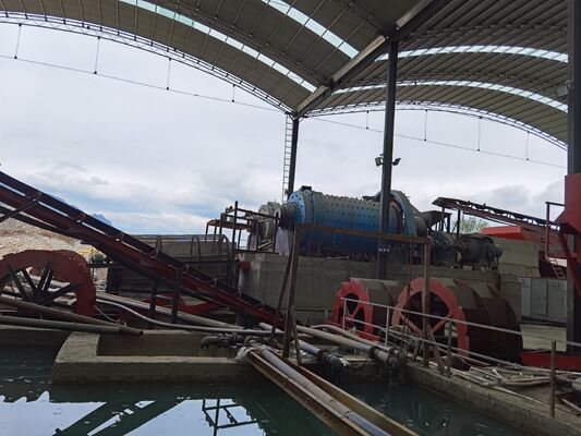 30-800 KW সিমেন্ট বল মিল উচ্চ ম্যাঙ্গানিজ ইস্পাত লাইনার এবং 400 Tph প্রক্রিয়াকরণ ক্ষমতা শিল্প গ্রাইন্ডিং জন্য