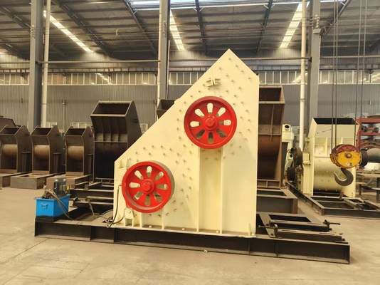 Steel Liner Heavy Hammer Crusher 16T - 50T Heavy Duty Hammer Mill Rock Crusher