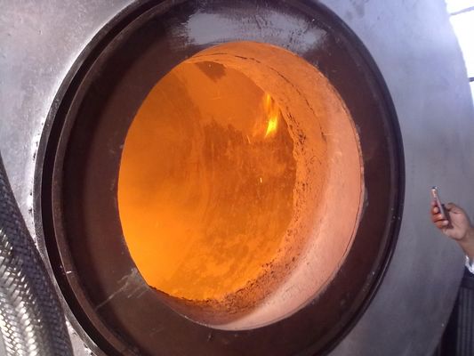 Automatic Rotary Kiln with 150-200kg/h Fuel Consumption, Low Emission, and Roller Bearing Support for Heavy Duty Thermal Processing