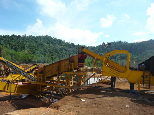 Aanpasbare uitrusting voor het screenen van mijnbouw met een schermmaas van 0,5 mm tot 100 mm en 1 tot 5 screeningslagen met een roterende schakelmechanisme