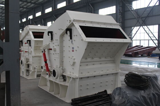 Impact Crusher with Double Screw Design and 0-100mm Adjustable Discharge Size Featuring Q235 Welding Frame