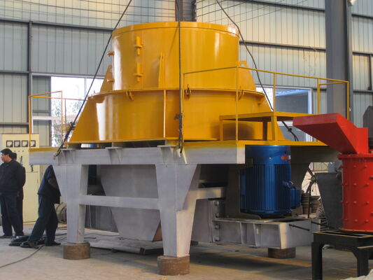 Vertical Shaft Impact Crusher Sand Making Machine with Granularity ≤15mm, Spiral Speed 8-12.5r/min, and BTMCr26 Hammerhead