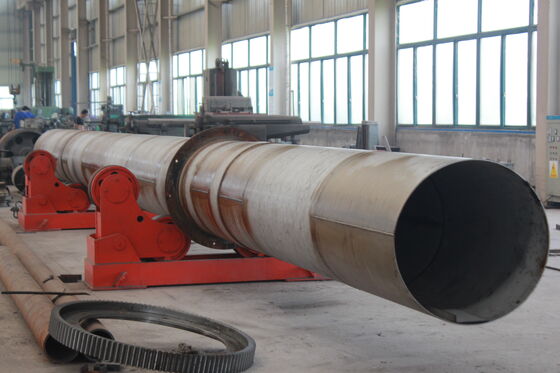 Rotary Dryers with Screw Conveyor Discharging Method and 5 KW Motor Featuring PLC Control System for Industrial Drying