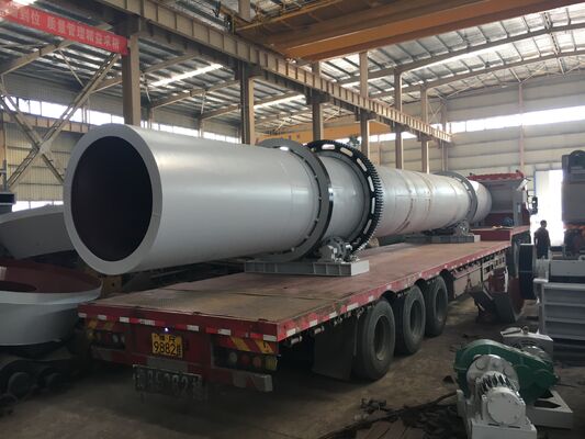 Rotary Dryers with 50-150℃ Drying Temperature and Screw Conveyor Discharging Method Featuring Automated Control