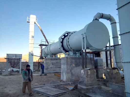 50-150℃ Drying Temperature Rotary Dryers with Electric Motor Gear Reducer for Easy Maintenance Industrial Drying