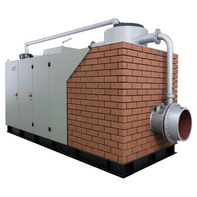 Industrial Incinerator with 850°C to 1200°C Operating Temperature Featuring PLC Control System and Durable Refractory Brick Combustion Chamber